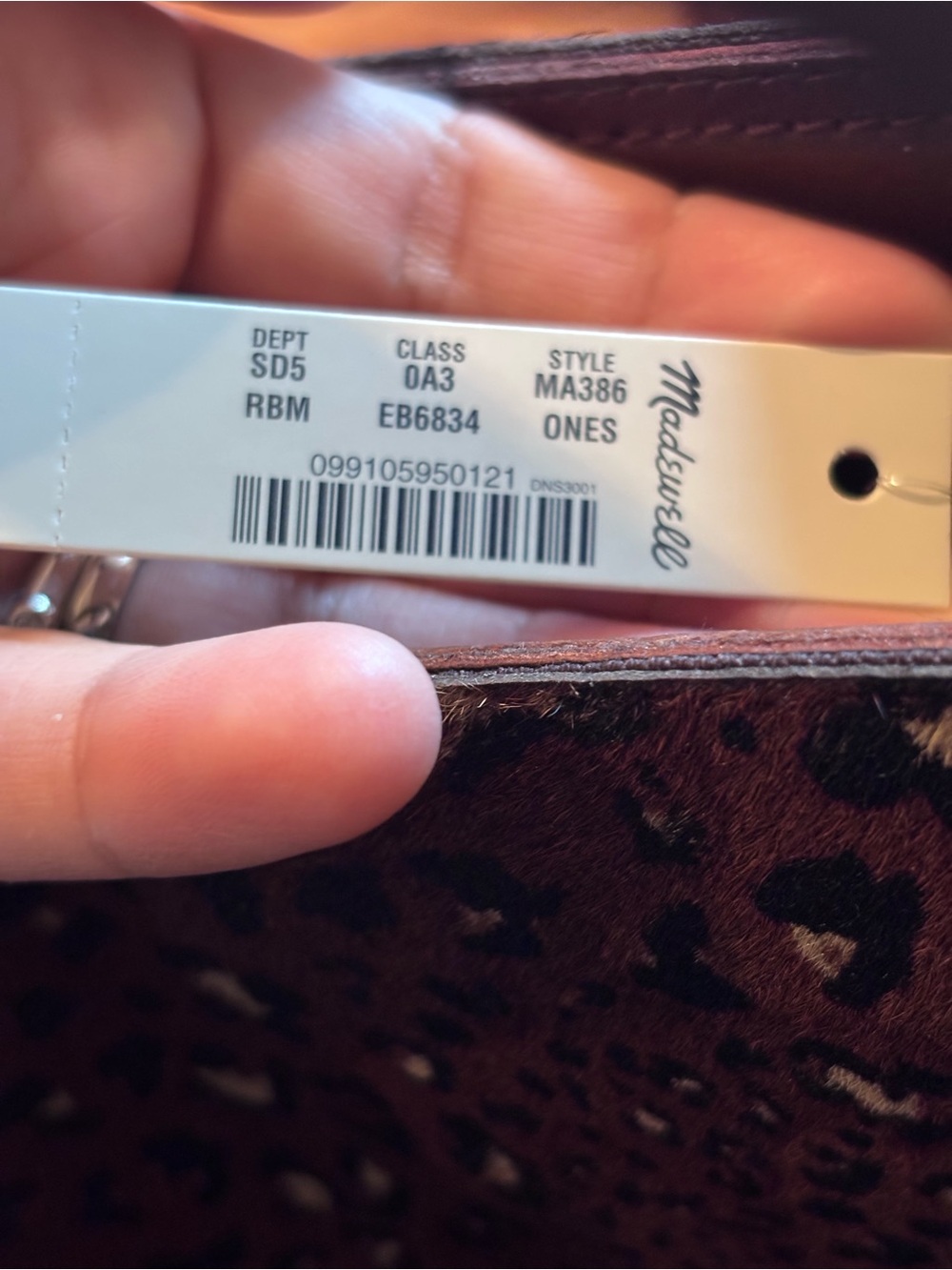 Madewell NWT Sydney Crossbody Bag in the Painted Leopard Calf Hair Edition - Picture 5 of 6